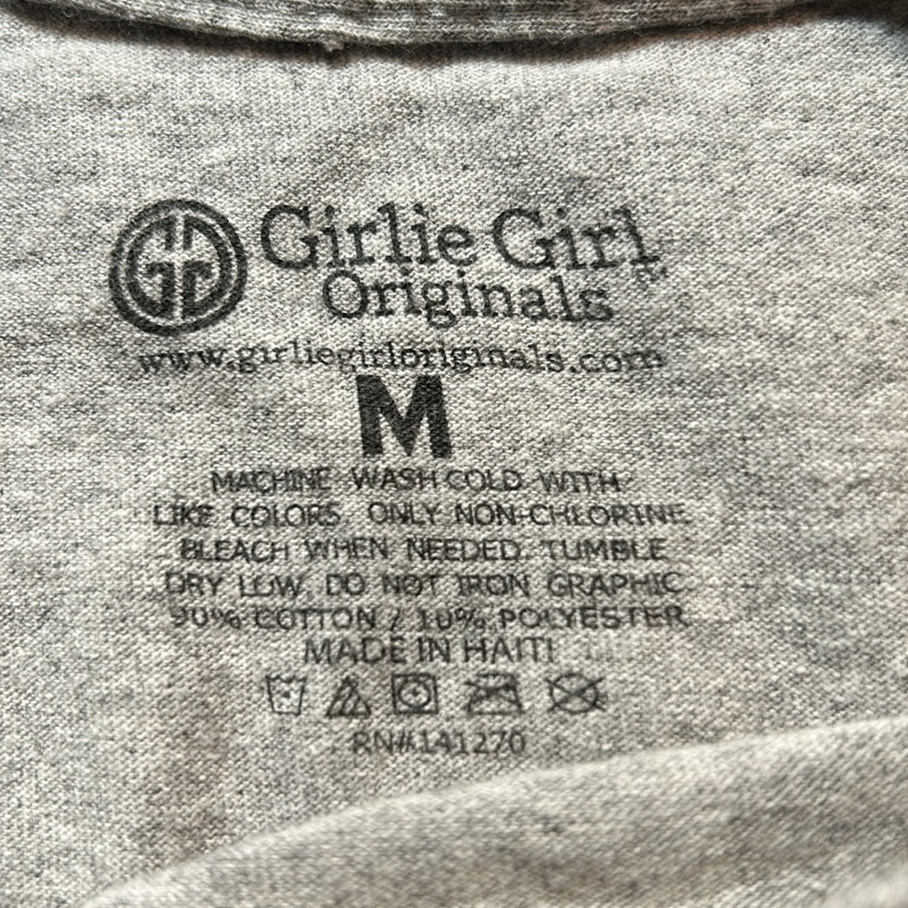 GirlieGirl Originals Tee “Hangin’ with My Heifers” -Gray - Size Medium - Picture 5 of 5